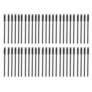 Makeup Pineapple Shape Eyelash Brush Black 50 Pcs